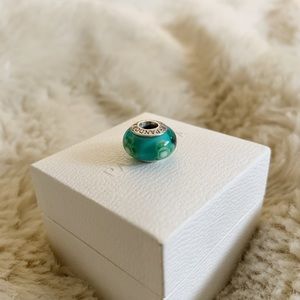 Pandora Turquoise and Green glass charm